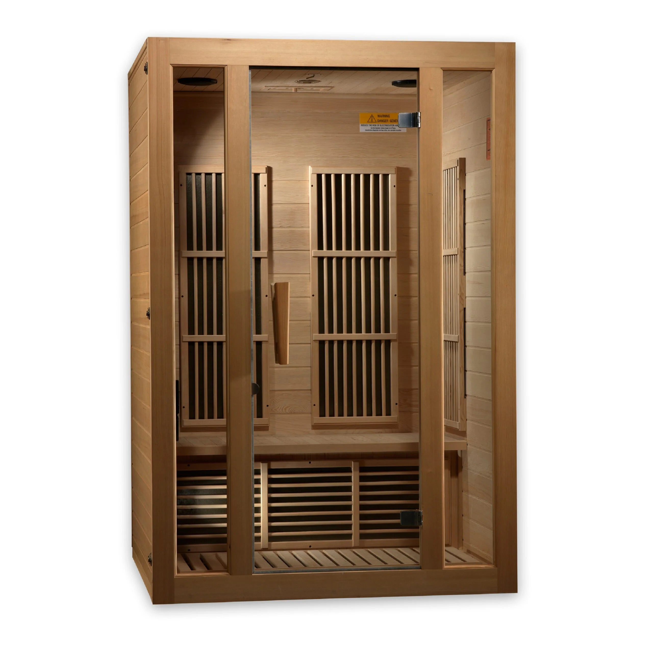 Maxxus "Seattle" 2-Person Near Zero EMF FAR Infrared Sauna - Canadian Hemlock