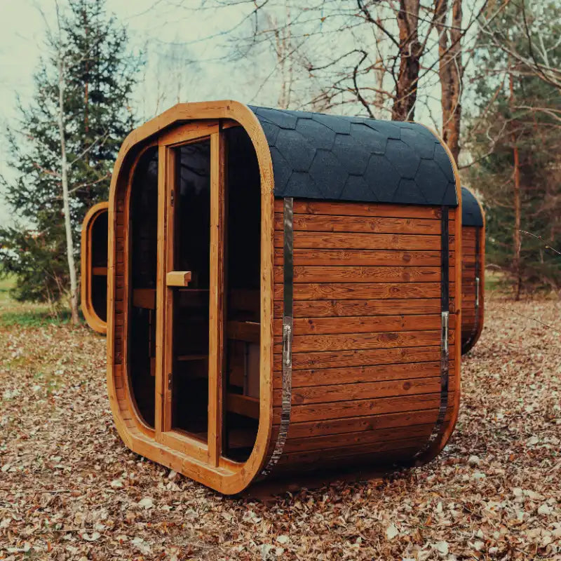 MW12 ThermoWood® Outdoor Sauna – 2–3 Person