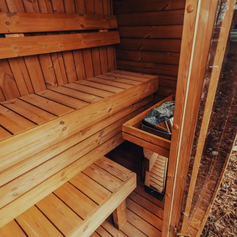 MW12 ThermoWood® Outdoor Sauna – 2–3 Person