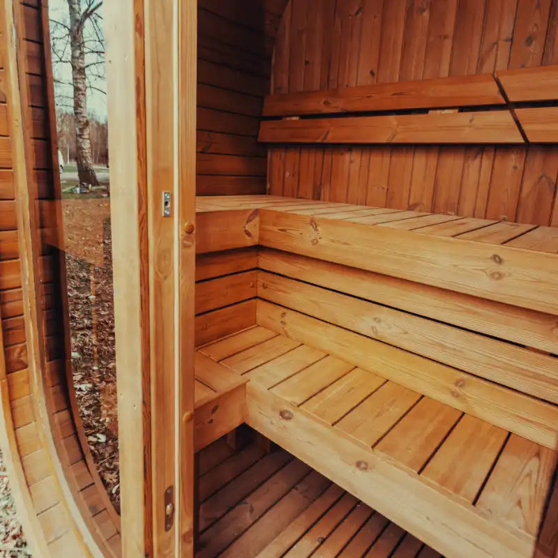 MW12 ThermoWood® Outdoor Sauna – 2–3 Person