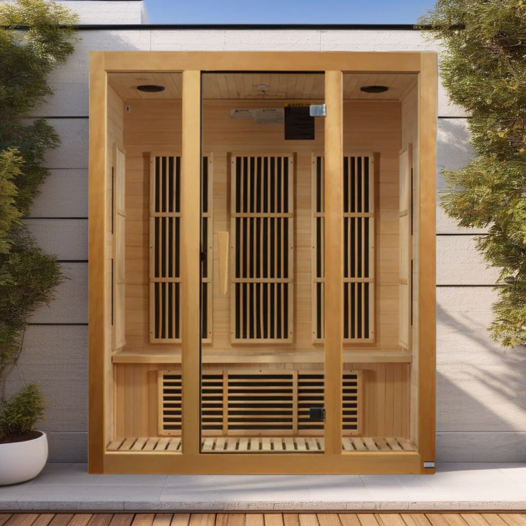 Maxxus Bellevue 3-Person Low EMF FAR Infrared Sauna with Chromotherapy