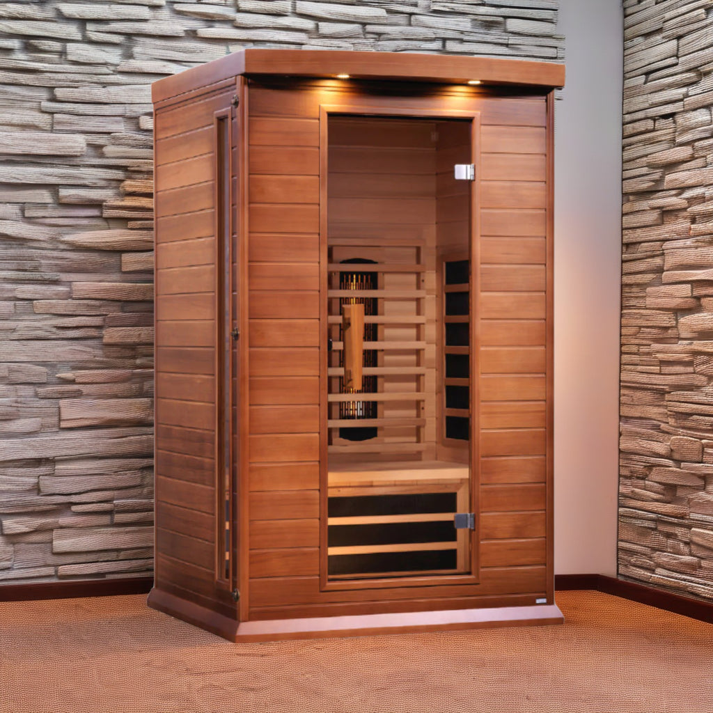 Maxxus MX-M206 2 Person Full Spectrum Infrared Sauna Near Zero EMF, Chromotherapy Lighting