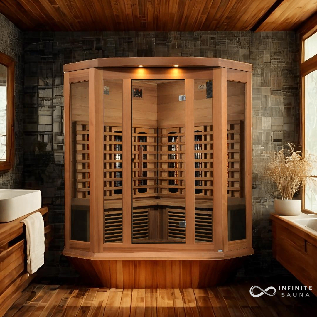 Maxxus 3 Person Full Spectrum Infrared Sauna - Canadian Red Cedar