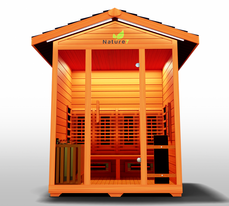 Medical Saunas Nature 7 – 4 Person Outdoor Hybrid Infrared & Steam