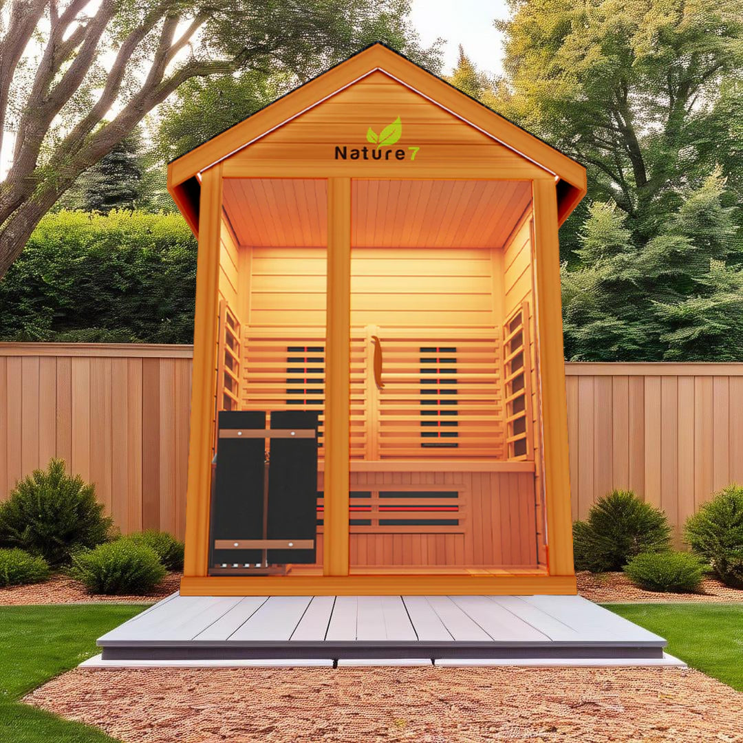 Medical Saunas Nature 7 – 4 Person Outdoor Hybrid Infrared & Steam