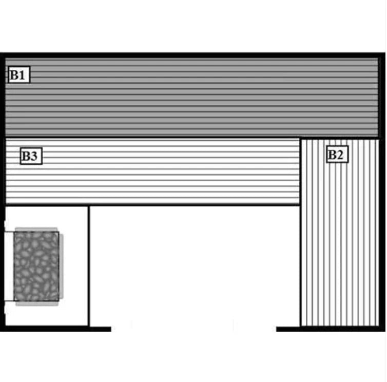 Hand-Finished Pre-Cut Sauna Kit – Customizable 3 Person Capacity