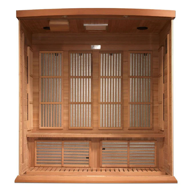 Maxxus "Elite" 4 Person Near Zero EMF FAR Infrared Sauna - Canadian Red Cedar