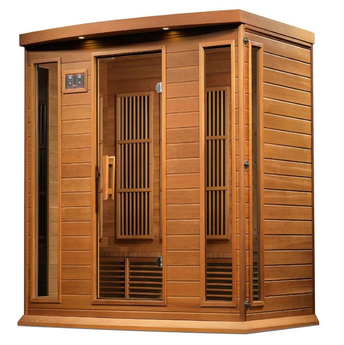 Maxxus "Elite" 4 Person Near Zero EMF FAR Infrared Sauna - Canadian Red Cedar